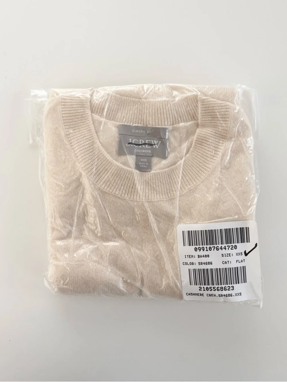 J. Crew Cashmere Classic-fit Crewneck Sweater Heather Natural